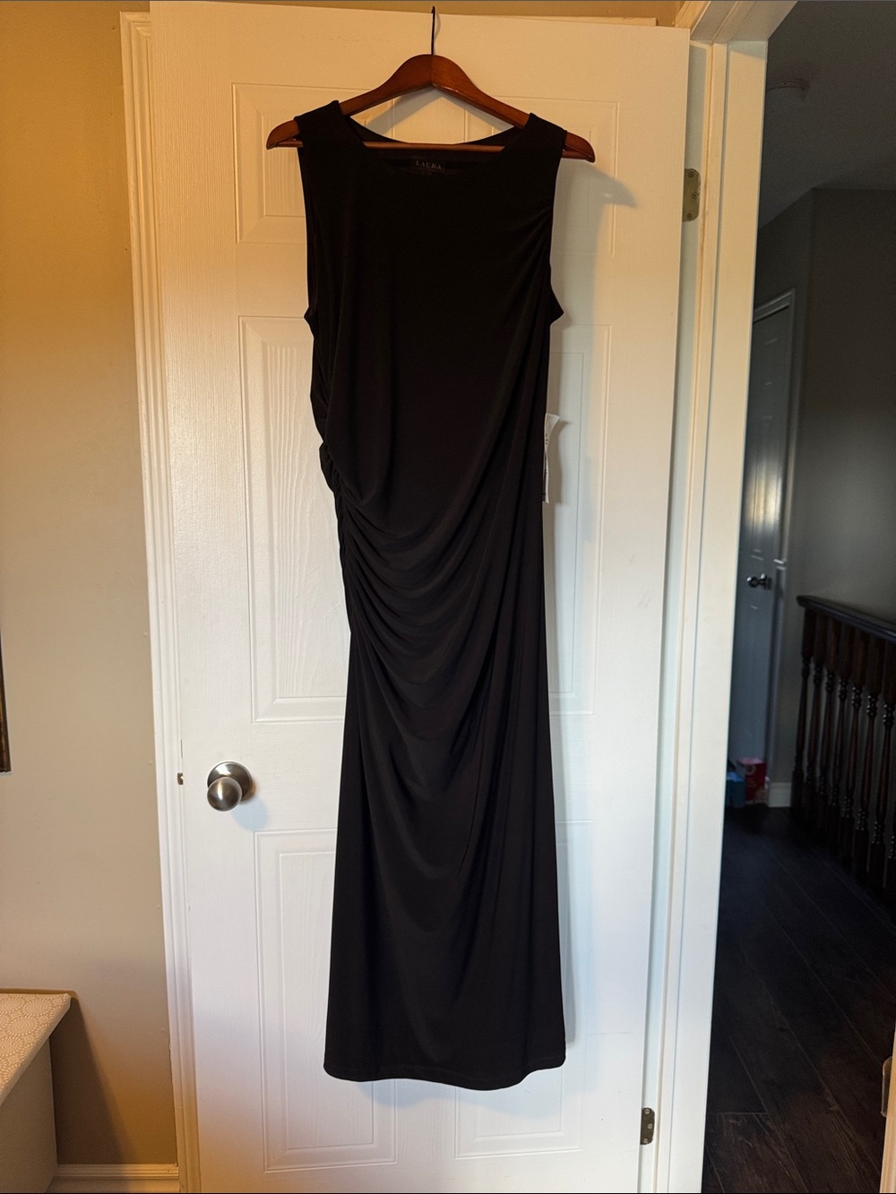 NWT Laura Ruched Maxi Dress